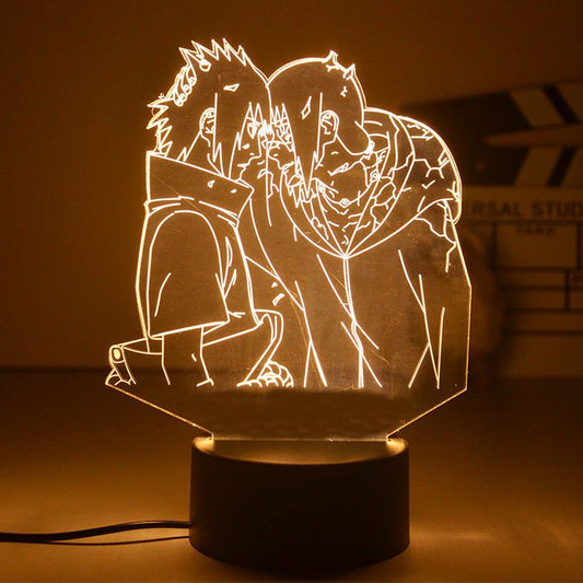 3D Sasuke x Itachi LED Lamp