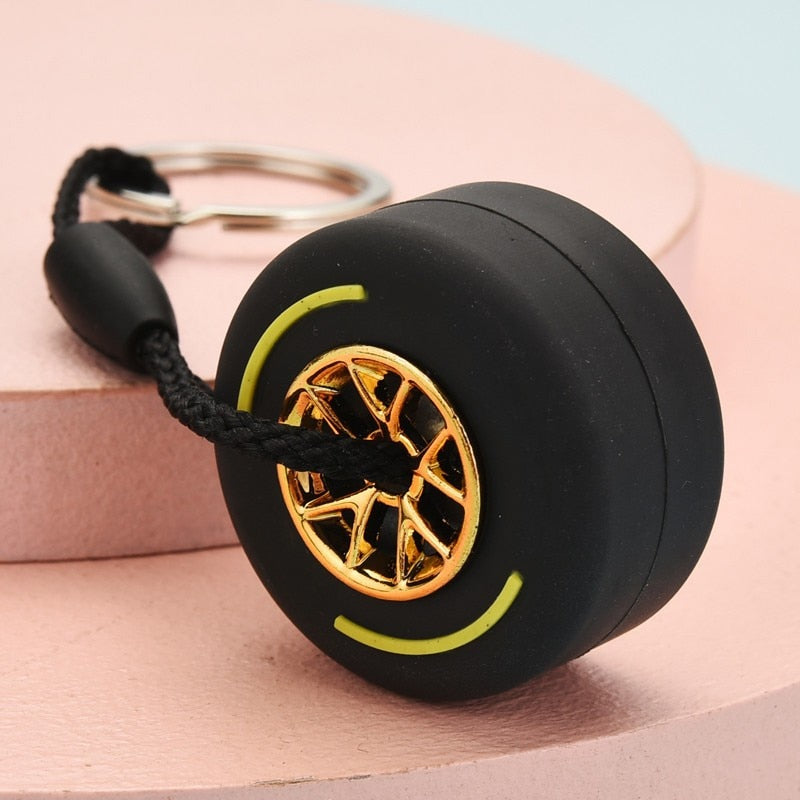 Racing Tyre Keychain